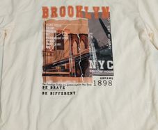 Beige tshirt brooklyn