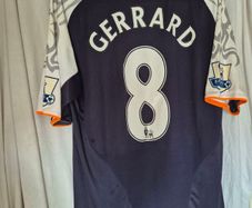 Liverpool 2012/13 Squad Signed Steven Gerrard Third Shirt SUAREZ,GERRARD,CARRAGHER,ROGERS,STURRIDGE SIGNED,Plus the rest of the squad