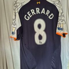 Liverpool 2012/13 Squad Signed Steven Gerrard Third Shirt SUAREZ,GERRARD,CARRAGHER,ROGERS,STURRIDGE SIGNED,Plus the rest of the squad