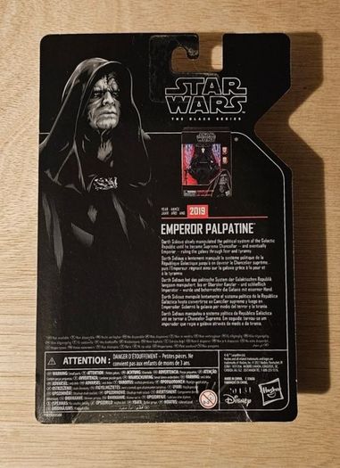 Star Wars Emperor Palpatine 6" Scale Black Series. New & Unopened