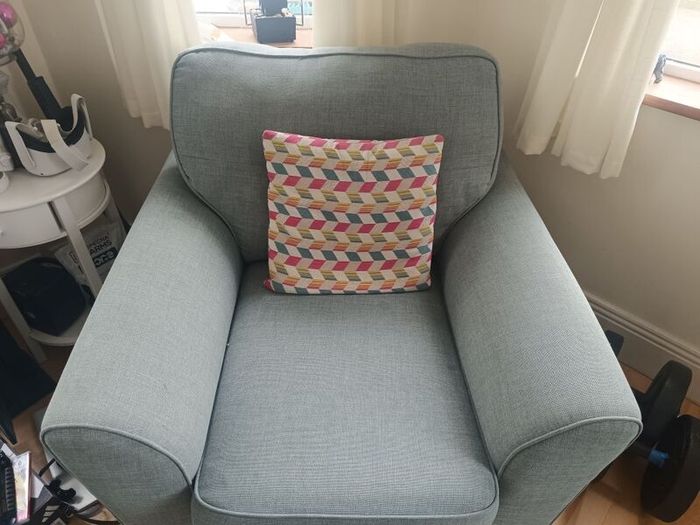 two seater couch and two chairs