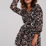 Leopard-print envelope dress Image 10