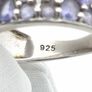 Vintage 925 Silver Amethyst Cluster Ring Image 5