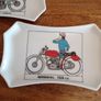 Vintage Ceramic Motorcycle Trinket Dishes. Set of 5 Image 6