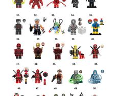 Super Hero Minifigures Compatible Marvel DC (A-D)