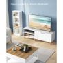 TV cabinet stand  with 2 doors white TVs up to 60 inches Image 2