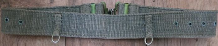 BRITISH ARMY 58 Patt WEBBING Belt Genuine Para SAS VIntage Canvas Falklands