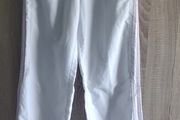 Old school limited edition white Adidas trousers with crease size Xs