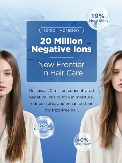 Brand New Foldable Ionic Hair Dryer 2000W Professional Blow Dryer with 2 Speed 3 Heat