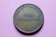 1834 Todd Burns &amp; Co Drapers Farthing Token - Dublin Cork Limerick