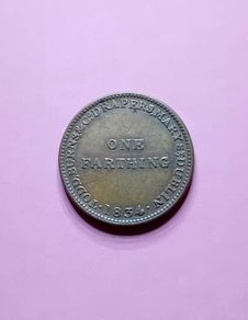 1834 Todd Burns & Co Drapers Farthing Token - Dublin Cork Limerick
