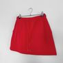 New Zara Vibrant Cherry Red Jersey Mini Skirt - Drawstring Waist Image 3