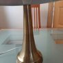 Gold Table or Bedside Lamp with Purple Shade Image 3