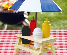 Mini Picnic Bench with Umbrella
