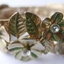 Unique Vintage Floral Cuff Bracelet Image 3