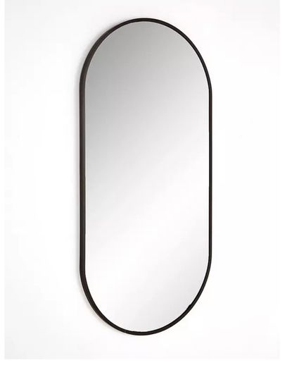 Stylish black steel mirror - NEW