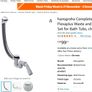Hansgrohe Flexaplus Bath drain and overflow set for standard bathtubs Image 3