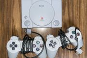 PlayStation one classic two controllers