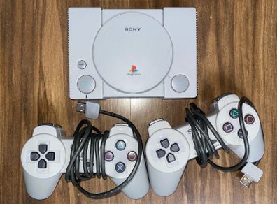 PlayStation one classic two controllers