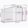 Wooden effect metal garden shed free delivery Image 4