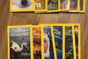 Pristine Vintage National Geographic Magazine Complete 2000 Set12 Issues with Original Leather Slipcases