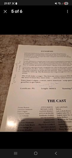 1988 Dirty Rotten Scoundrels Press Kit
