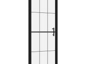 Shower Door Tempered Glass 91x195 cm Black