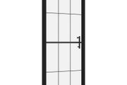 Shower Door Tempered Glass 91x195 cm Black