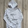 Bershka Ice Blue / White Graphic Print Hoodie - Size XS Image 6