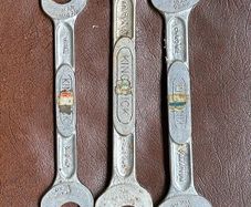 Set of 3 vintage King Dick spanners Military Marked