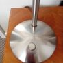 A pair of metal chrome table lamps Image 7