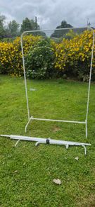 Two ikea clothes rails