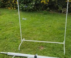 Two ikea clothes rails