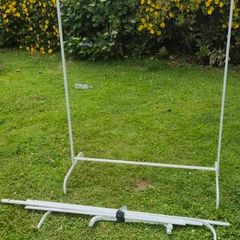 Two ikea clothes rails
