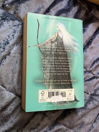 Sarah J Maas Heir of Fire Original Cover Book Throne of Glass Series