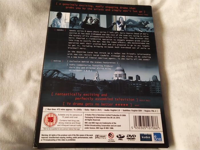 Spooks Complete Season 8 Dvd Boxset