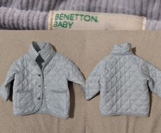 Benetton Baby Blue Quilted Jacket
