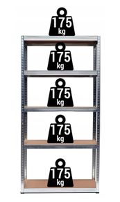 FREE DELIVERY 180x90x40 Container Van Garage Shed Metal Shelving 875kg Heavy Duty