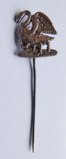 WW1 - 1914 Buckinghamshire / British army Volunteer Defence Corps Silver Pin