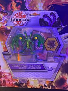 bakugan Nillious Colletor figure with two cards and coin