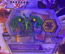 bakugan Nillious Colletor figure with two cards and coin