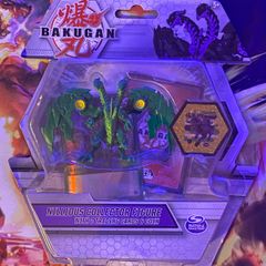 bakugan Nillious Colletor figure with two cards and coin