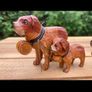 Vintage Wood Dog Figurines Image 2