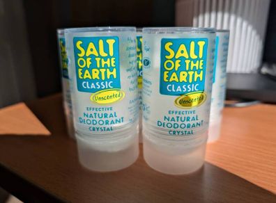 5 x Salt of the Earth Classic Natural Deodorant Crystal 90g each