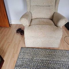 Sofa 2 seater and two armchairs, one a recliner