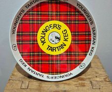 Youngers metal beer tray
