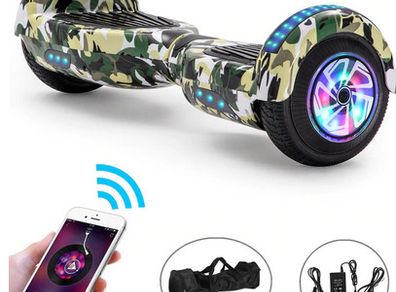 Self-Balancing Electric Scooter Hoverboard 6.5 Inch Bluetooth Speaker With Two Wheels Skateboard