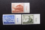 Germany WW2.Stamps.Alpine Soldiers/Rocket Launchers/Huge train mounted Gun.MNH.