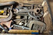 Vintage Engineers tools and box