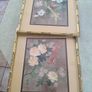 Framed Pair Of Chinese Nature Paintings Print  Frame 37 X 32 Cm. Print 26 X 20 Cm. Image 2